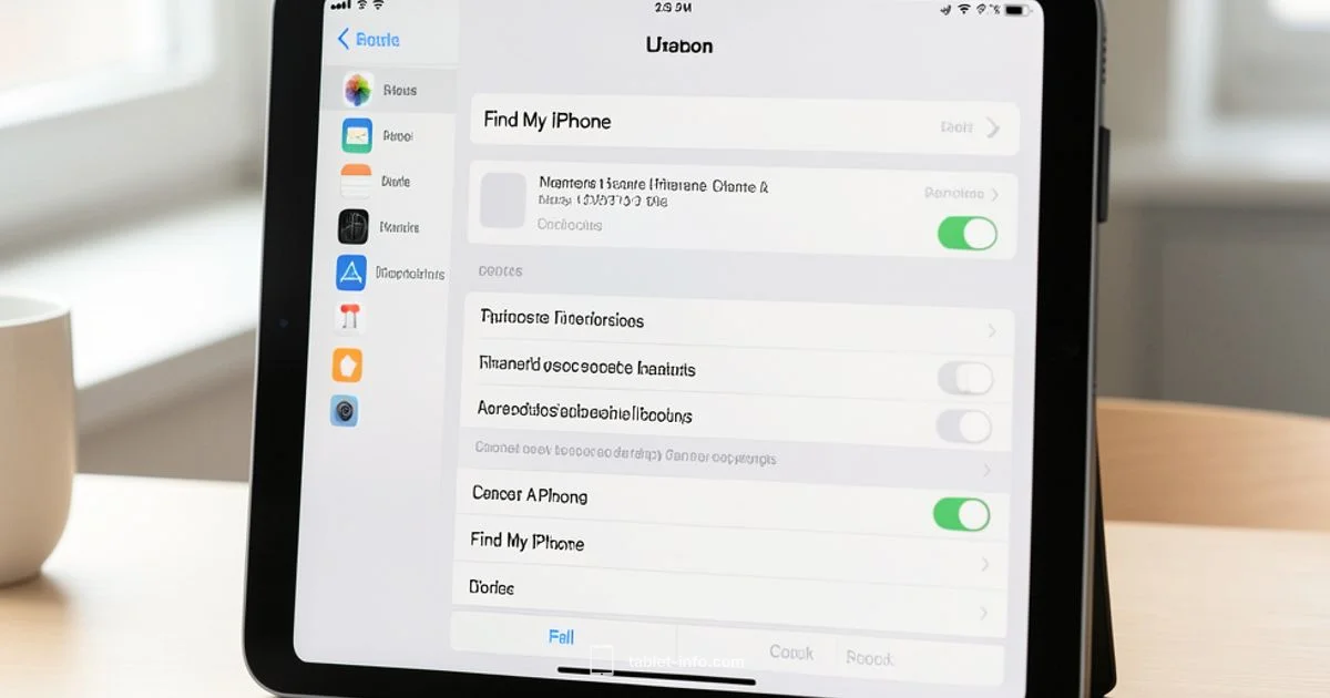 Add to Find My - Tablet Info