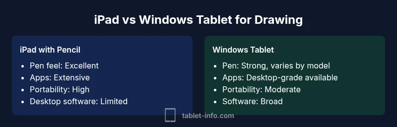 Two tablets side by side showing drawing interfaces