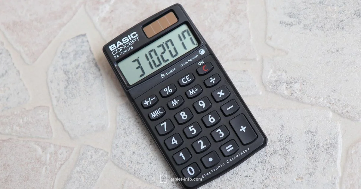 Where to Find Calculator - Tablet Info