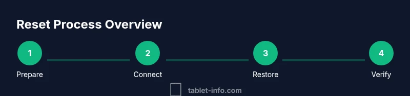 Tailwind infographic showing steps to reset an iPad when unavailable