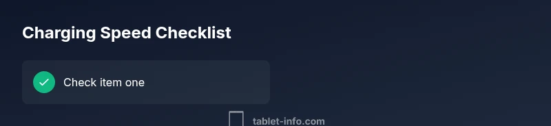 Checklist for fixing slow iPad charging