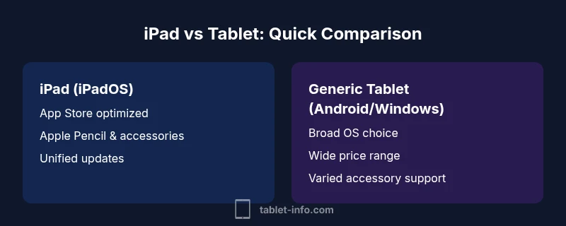 Comparison of iPad and generic tablets