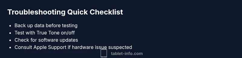 Checklist for troubleshooting iPad Pro bright spot