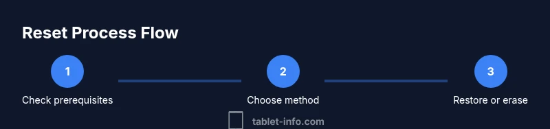 Step-by-step infographic showing remote erase, recovery mode, and setup